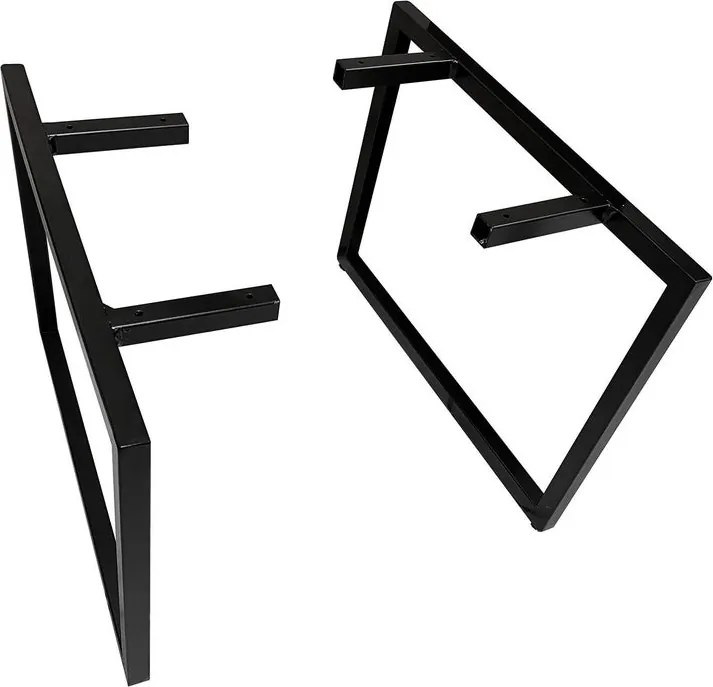 Kit piedi regolabile in acciaio nero opaco L 14 x P 45.3 x H 36 cm