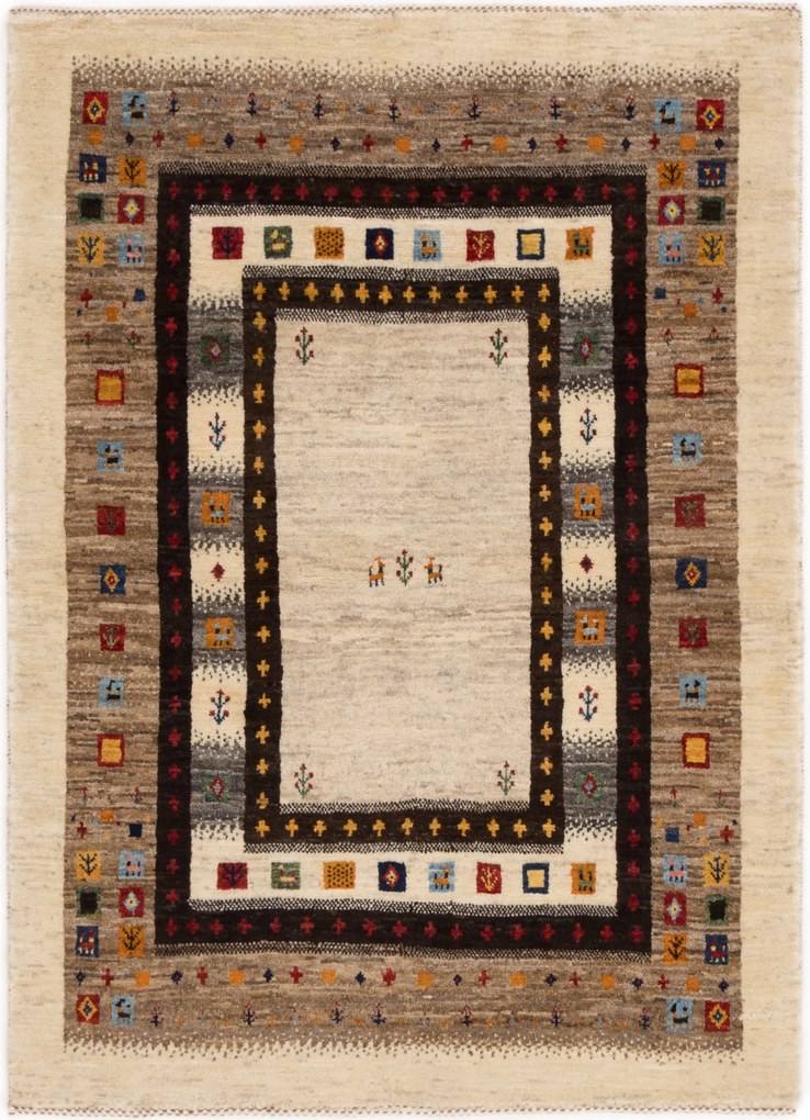 Loribaft Tappeto 150 x 110 Beige (Iran) Annodato A Mano