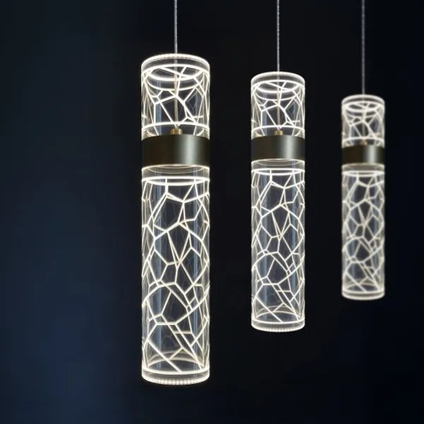 Lampadario LED su cavo LAGOS LED/24W/230V dorato