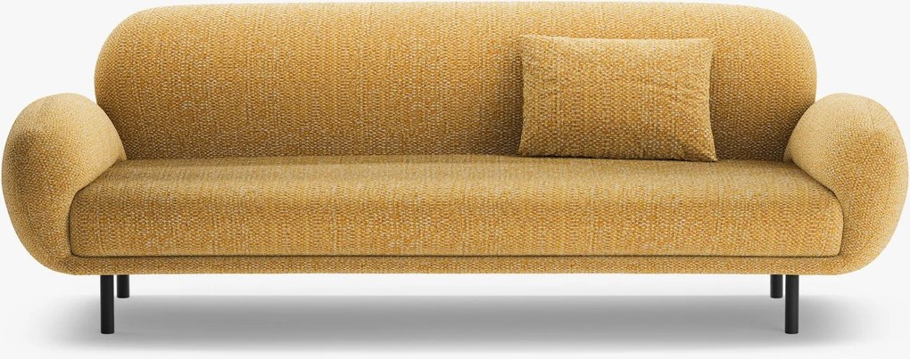Divano Poppy 3 posti in tessuto chenille – 208x72x82 cm