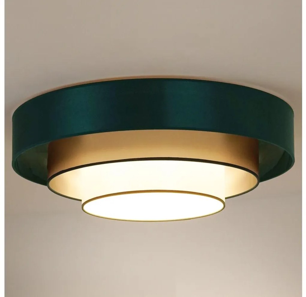 Duolla - Plafoniera LED LUNETA LED/26W/230V diametro 60 cm 4000K verde/oro