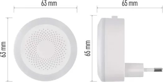Lampada LED orientativa da spina LED/0,5W/230V