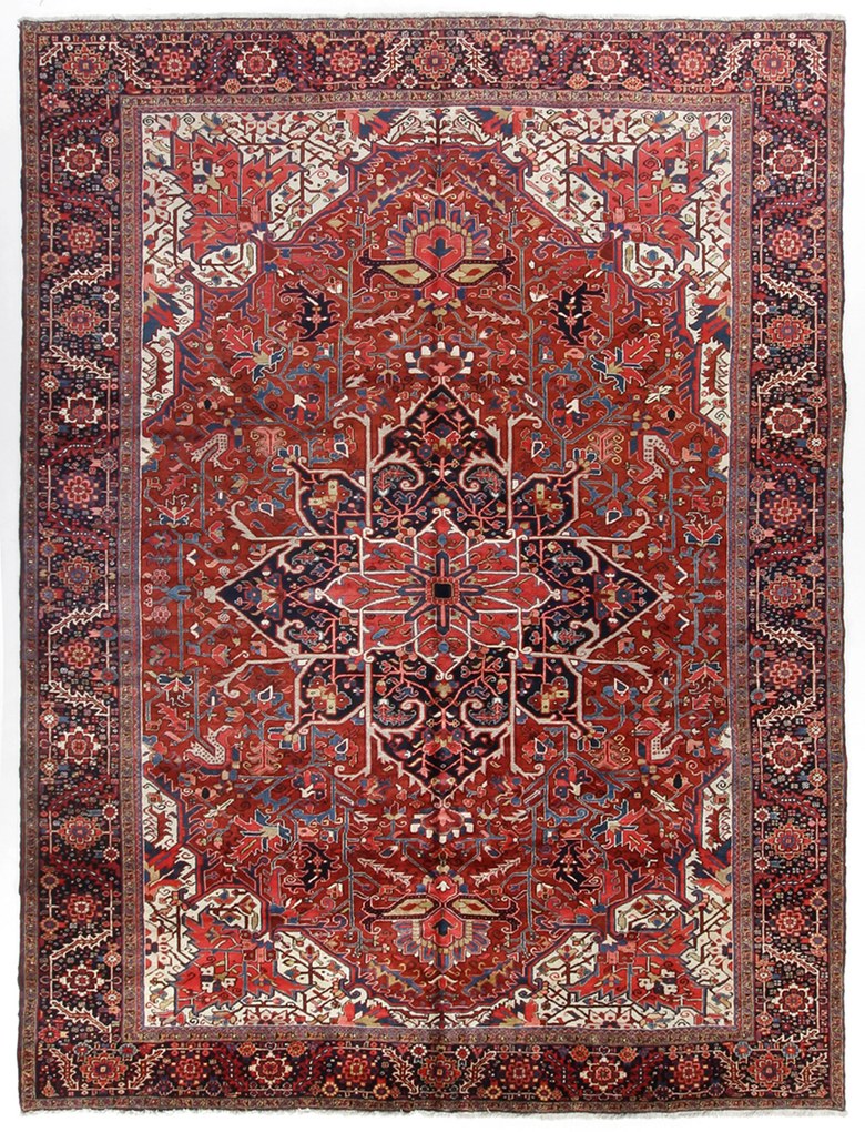 Heriz Tappeto 460x340 (Iran) Annodato A Mano