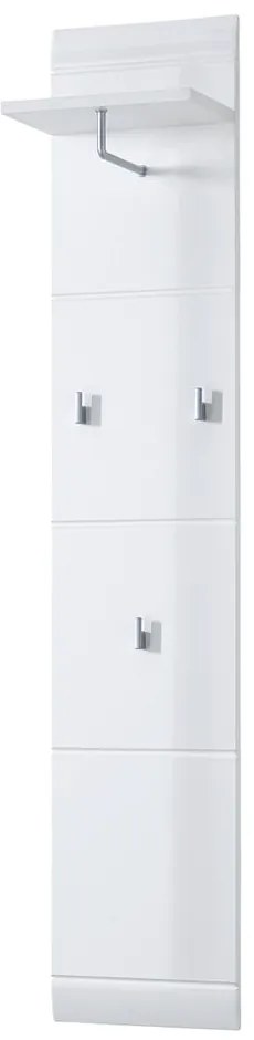 Appendiabiti da parete bianco con ripiano Adana - Germania