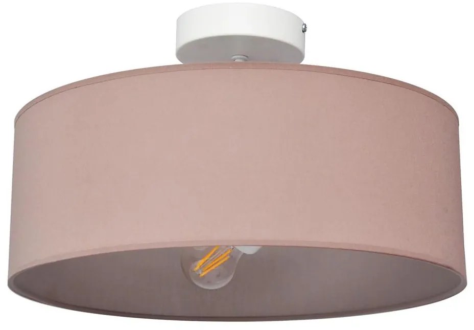 Lampadario a sospensione con supporto rigido ALBA 3xE27/15W/230V rosa