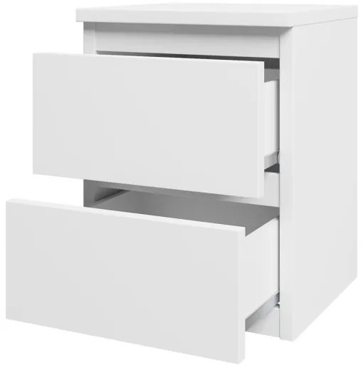 Comodino MALWA 40x40 cm bianco opaco