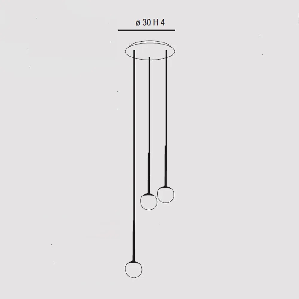 Sospensione Contemporanea Lollypop Metallo Oro Rosato Led 35W