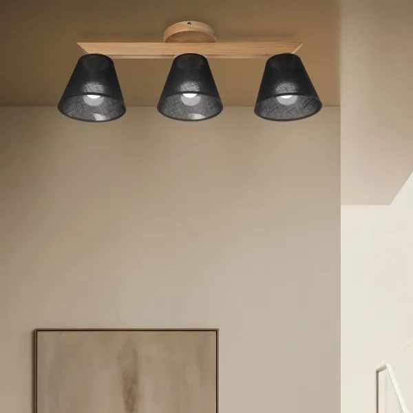 Brilagi - LED Lampadario a plafone ANTHONY 3xE14/40W/230V quercia/nero