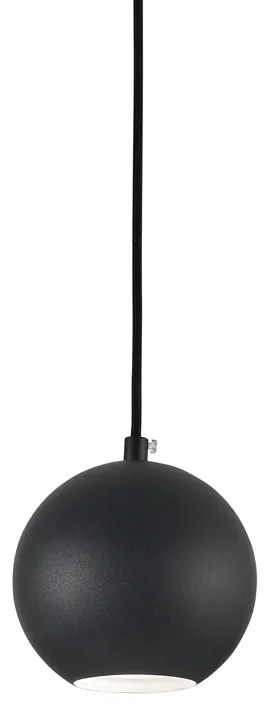 Sospensione Moderna Mr Jack Metallo Nero 1 Luce 7W 3000K Luce Calda Small