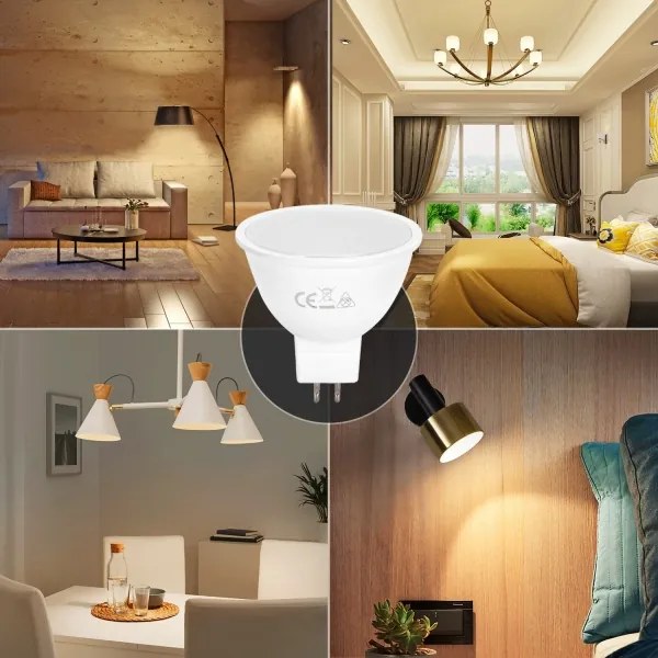 Lampadina LED MR16 GU5,3/6W/12V 3000K - Aigostar