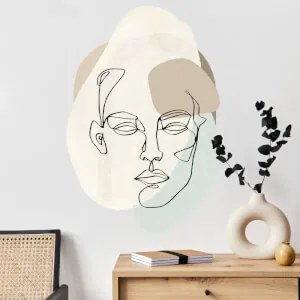 Adesivo murale - Linea del viso | Inspio