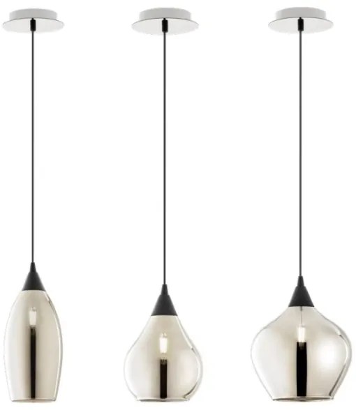 Redo 01-3190 - Lampadario a sospensione con filo TANNER 1xE14/28W/230V diametro 15 cm