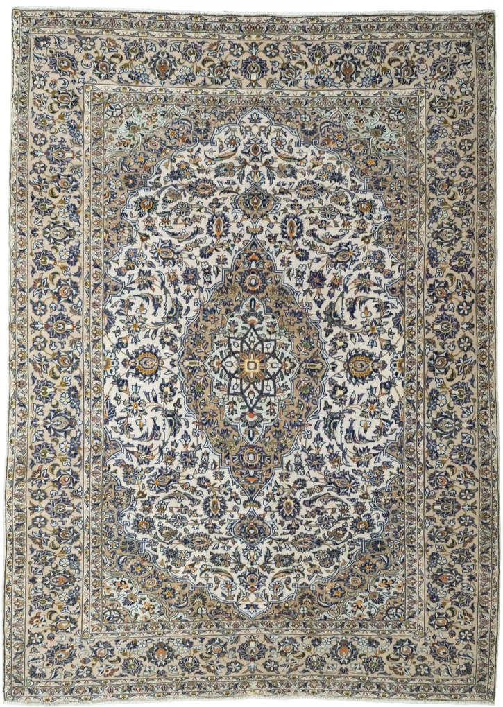 Kashan Tappeto persiano 210x290 Beige (Iran) Annodato A Mano