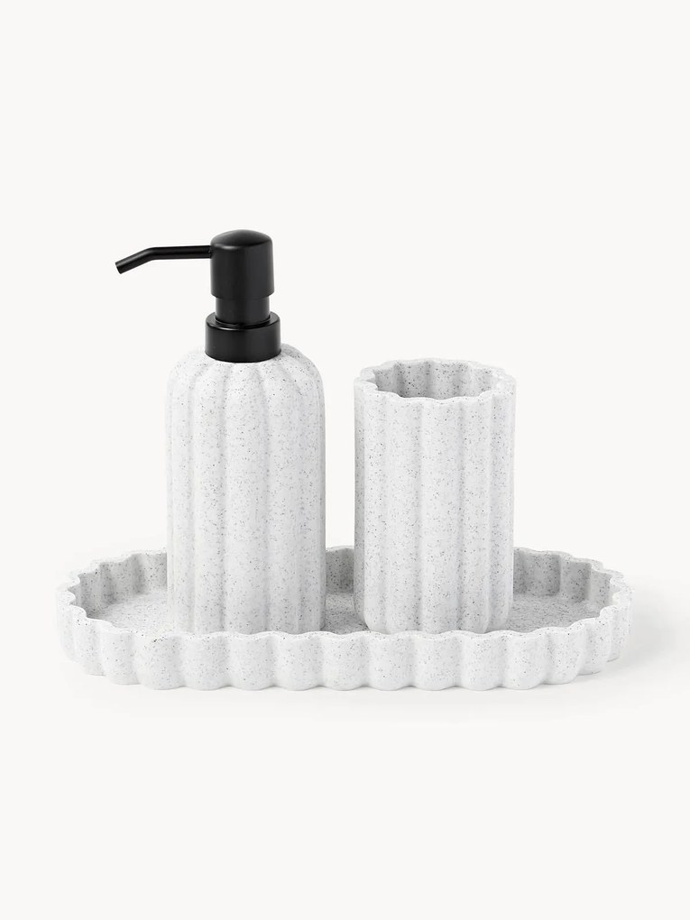 Set di 3 accessori da bagno Giselle