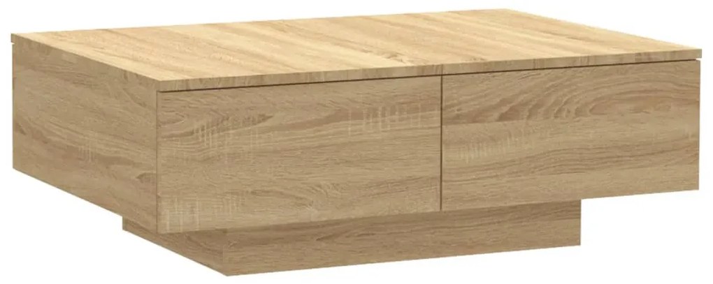 Tavolino da salotto rovere sonoma 90x60x31 cm legno multistrato