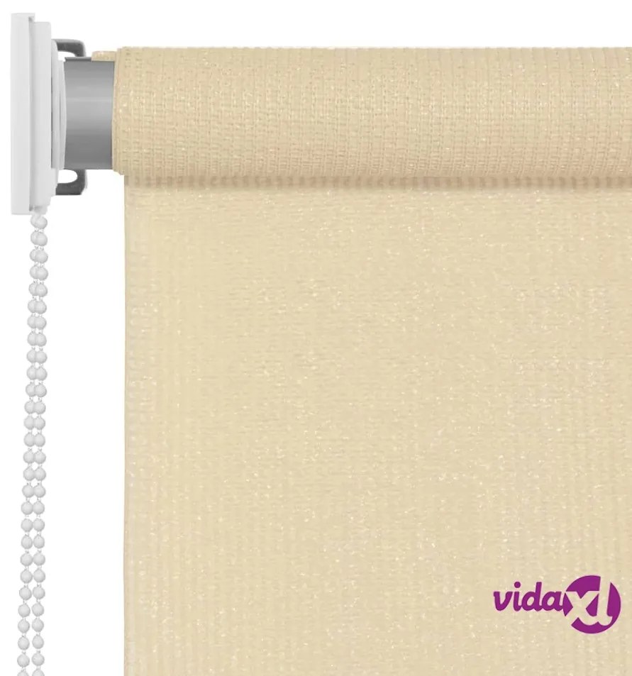 vidaXL Tenda a Rullo per Esterni Crema 80x140 cm HDPE