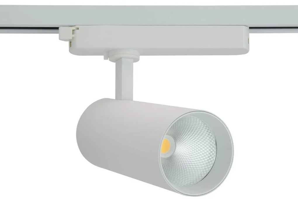Faro LED 30W Monofase 38°/60° 130lm/W CRI92 no Flickering Colore Bianco Naturale 4.000K