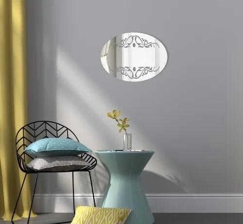 Specchio decorativo ovale con motivo