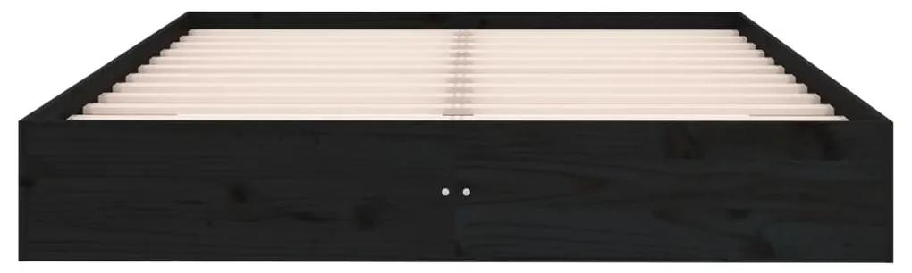 Giroletto nero in legno massello 120x200 cm