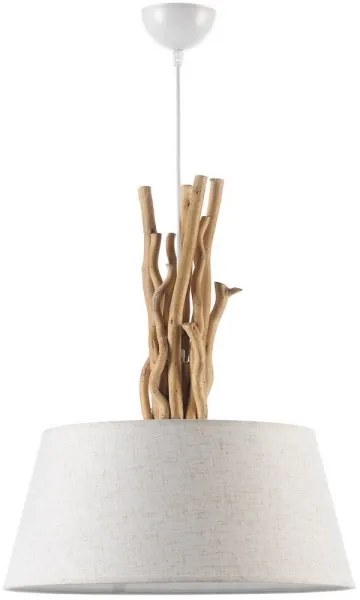 ONLI - Lampadario a sospensione con filo WOODY 1xE27/22W/230V