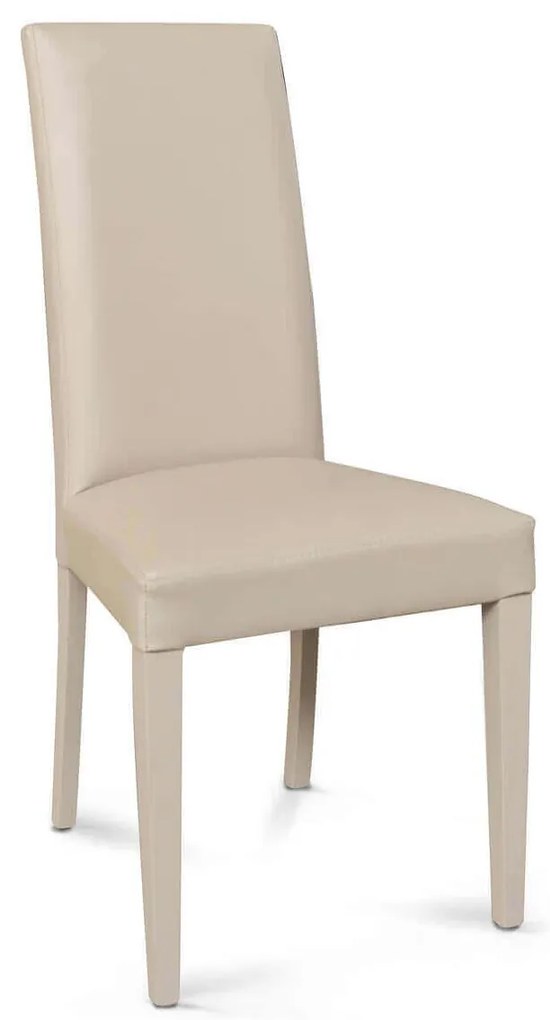 JACQUELYN - sedia moderna ecopelle con gambe antracite