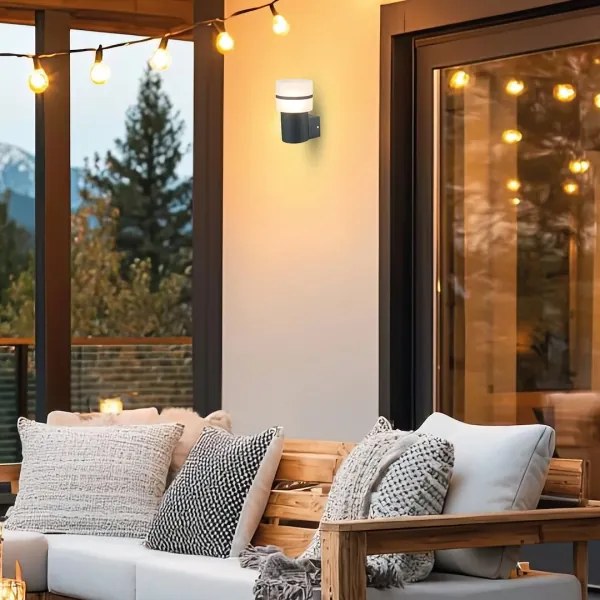 Applique da esterno MIA 1xE27/60W/230V IP44 nero