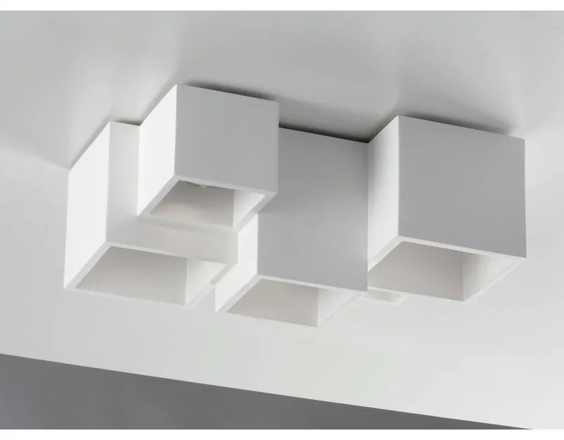 Plafoniera design Foster bianco IP20, 5XGU10 INSPIRE