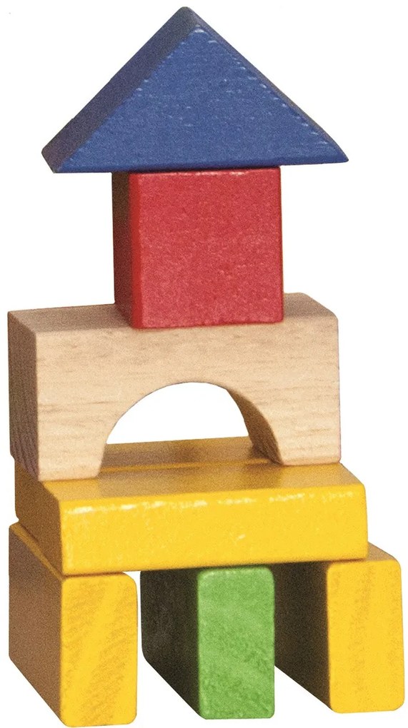 Blocchi da costruzione colorati in cartone - 100 pz