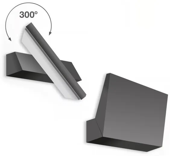 Telefunken - Applique da esterno LED/10W/230V IP44 nero