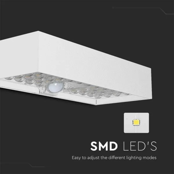 Applique a LED solare con sensore LED/6W/3,7V IP65 4000K bianco