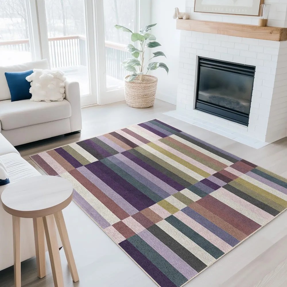 Passatoia viola lavabile 80x200 cm Purple Rain – Mila Home