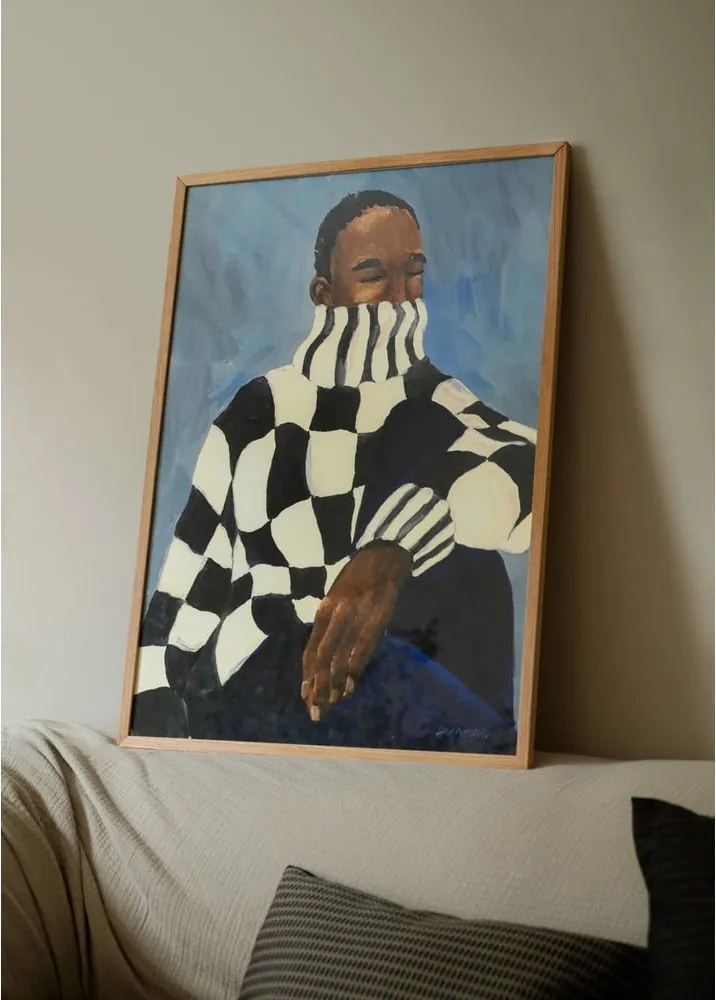 Poster 50x70 cm Check – Hanna Peterson – The Poster Club