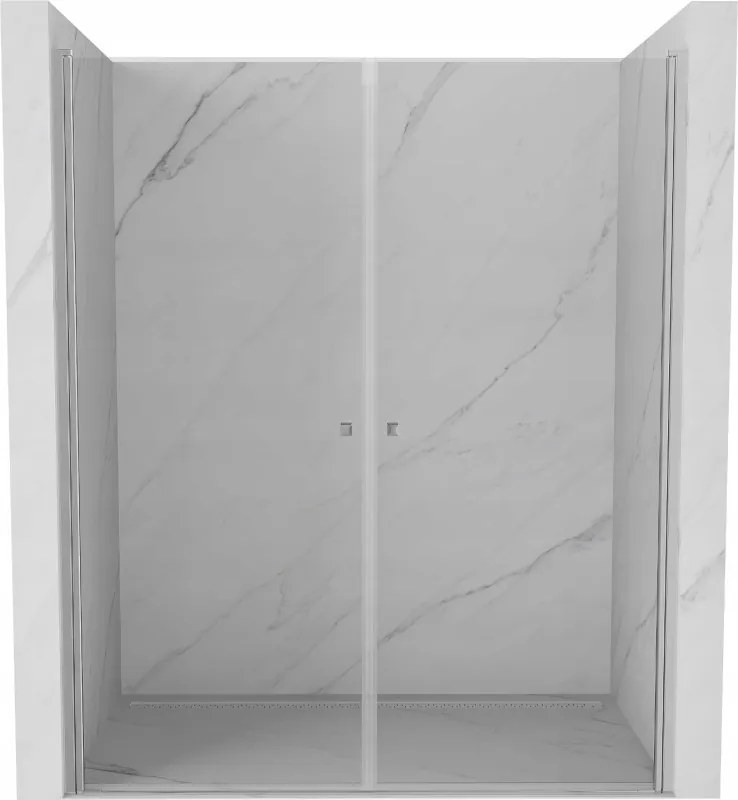 Mexen Pretoria Duo porte doccia a battente 170 cm, trasparente, cromo - 852-170-000-02-00