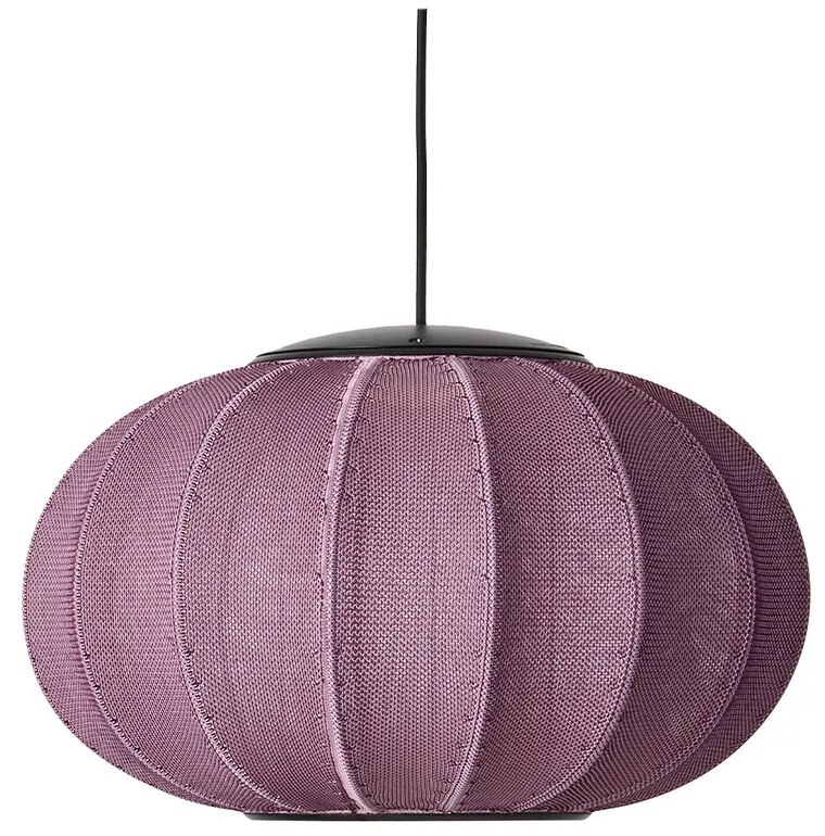 Made By Hand - Knit-Wit 45 Oval LED Lampada a Sospensione Burgundy Made By Hand