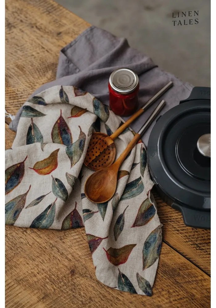 Asciugamano di lino 65x65 cm Golden Fall - Linen Tales