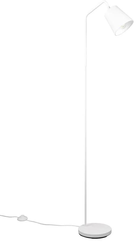 Lampada da terra bianca con paralume in tessuto (altezza 148 cm) Buddy - Trio