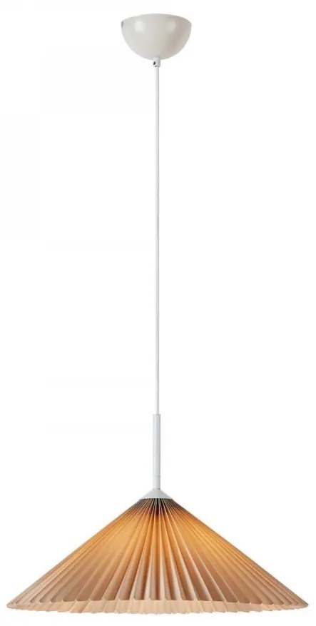 Markslöjd 108710 - Lampadario a sospensione con filo PLISADO 1xE27/40W/230V diametro 50 cm beige
