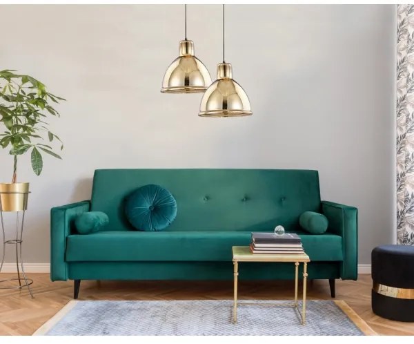 Klausen 111011 - Lampadario a sospensione con filo CREATE 1xE27/11W/230V oro