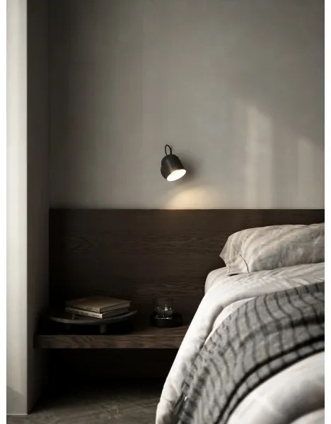 DFTP by Nordlux - Faretto da parete ANGLE 1xGU10/25W/230V nero