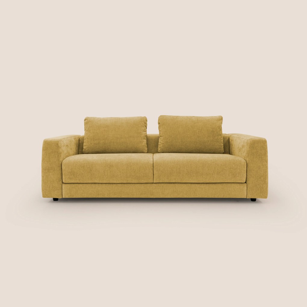 Freia Divano letto minimal materasso h15 cm con morbidi schienali in tessuto impermeabile T14