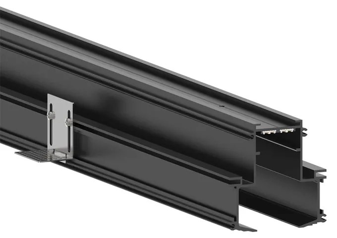 Profilo Superficie Per Binario Arca 100Cm Alluminio Nero