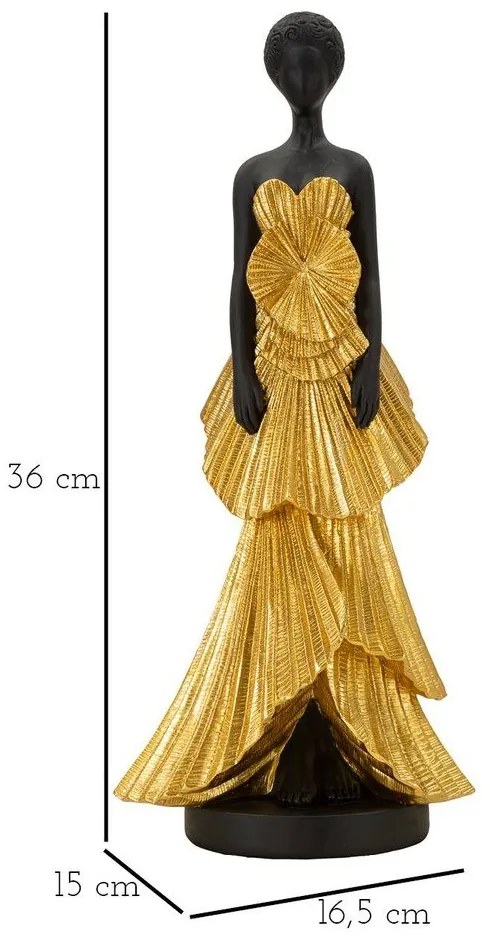 Statuetta in poliresina (altezza 33 cm) Fashion Woman - Mauro Ferretti