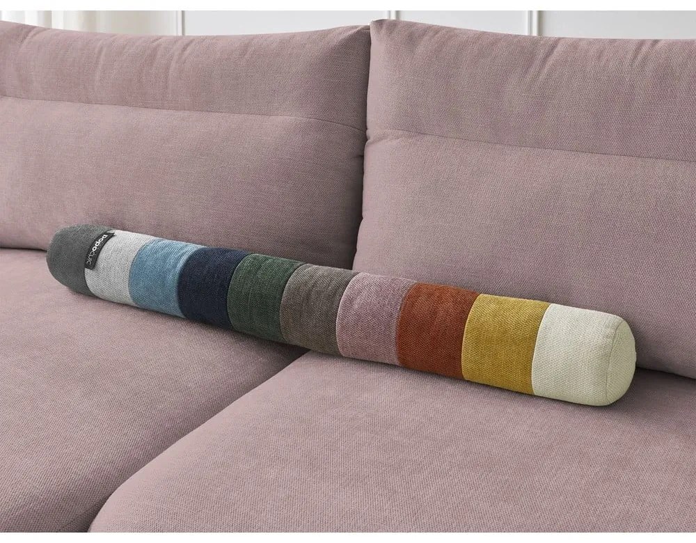 Divano angolare in rosa chiaro Aden – Bobochic Paris