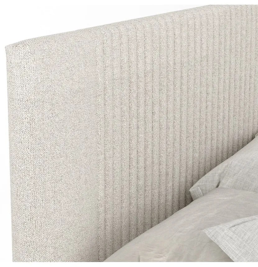 Letto boxspring beige con contenitore 180x200 cm Bergamo – Maison de Rêve