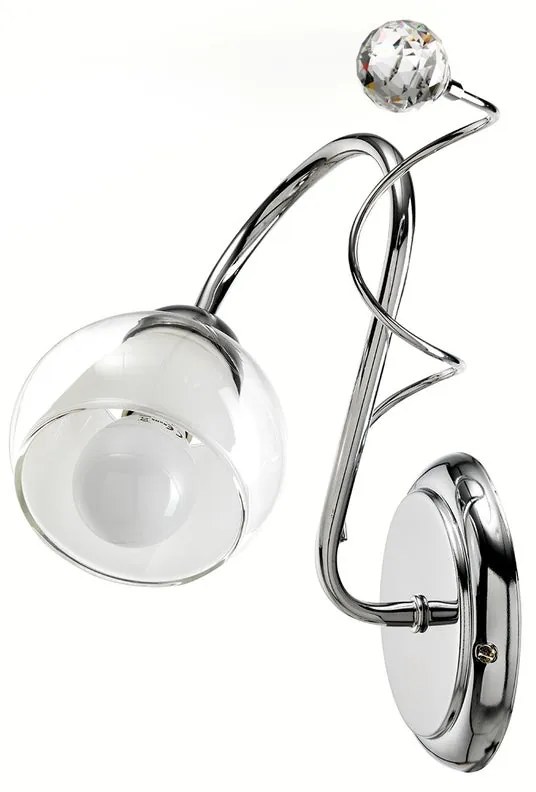Applique neoclassico Applique neoclassico Wendy argento argento 1X E14