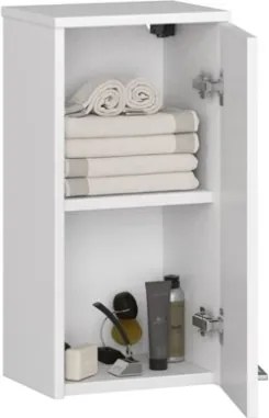 Mobile Pensile Da Bagno 1 Anta Armadietto 30x23x60 Serena Bianco