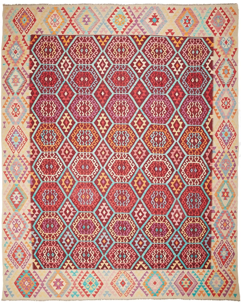 Kilim Tappeto orientale 380 x 310 (Pakistan) Tessuto A Mano