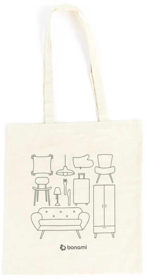 Borsa in tela color crema - Bonami