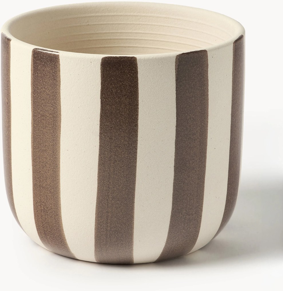 Portavaso dipinto a mano Ellen, alt. 15 cm
