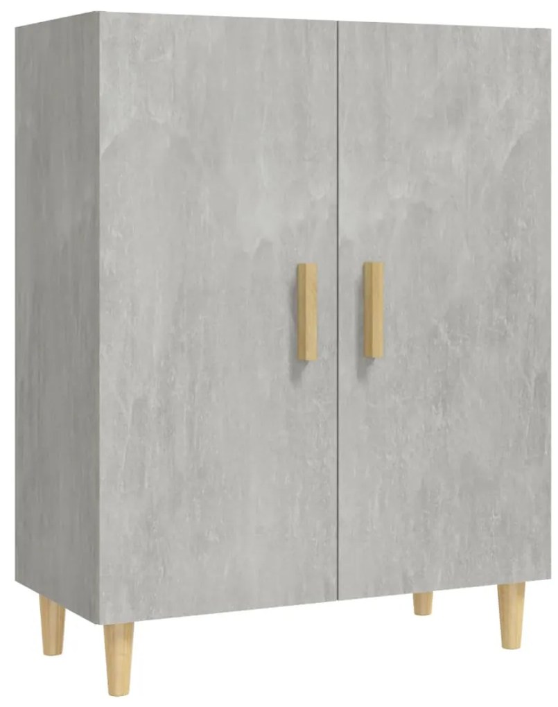 Credenza grigio cemento 70x34x90 cm in legno multistrato